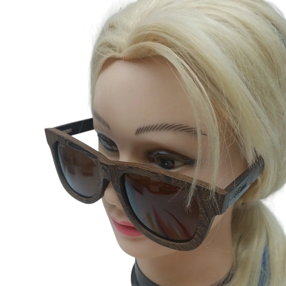 Salomon Sunglasses Solomon Wood Grain‎ Polarized + Wood Case